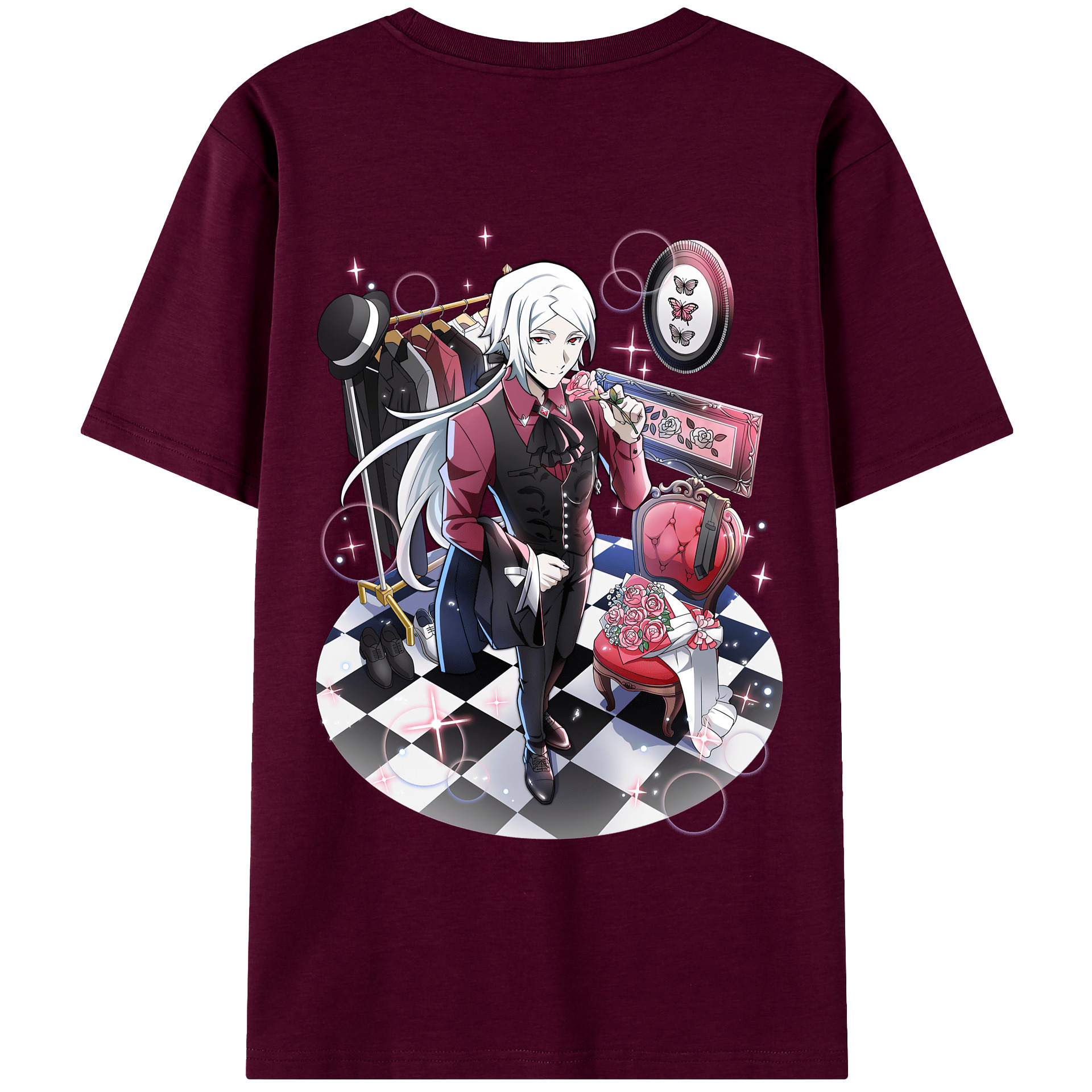 （画像用） 文豪ストレイドッグス Bungo Stray Dogs レディース半袖Tシャツ(バックプリント)